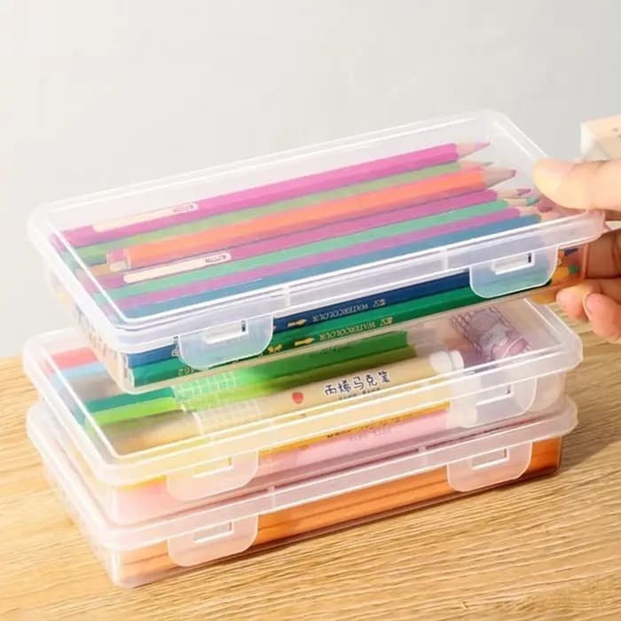 1PC nouvelle boîte à crayons PP matériel Transparent