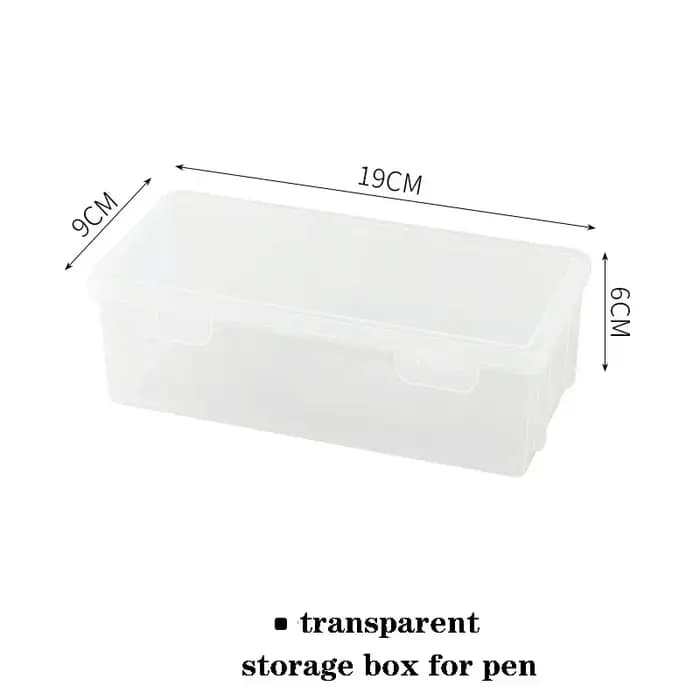 Boîte de rangement transparente pour stylos