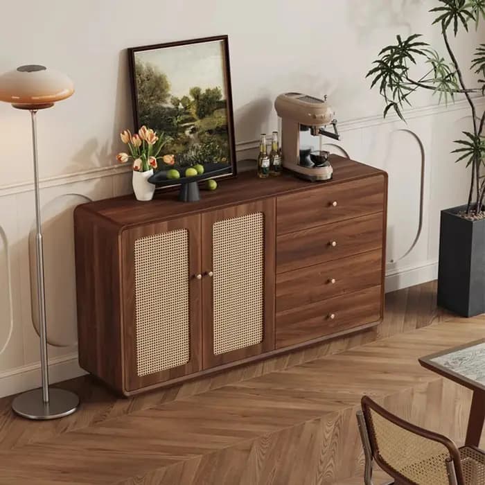 Boîte de rangement Design armoire sur pied grande vitrine salon