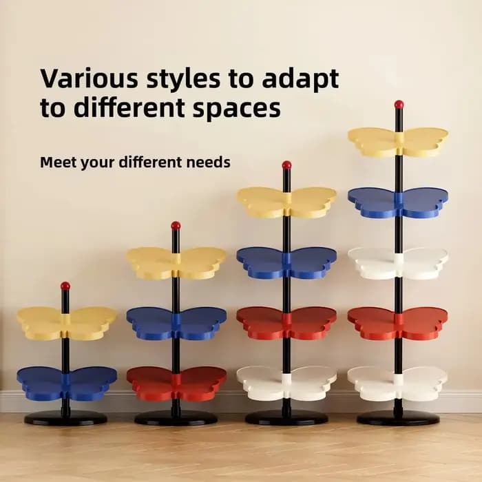 Étagère à chaussures multi-niveaux simple et démontable pour entrées étroites