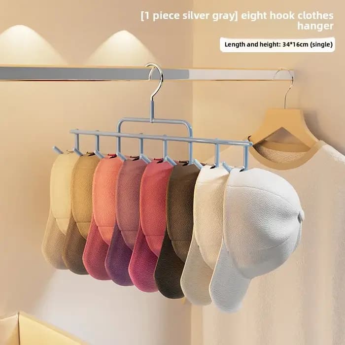 Cintre de rangement pour chapeaux, présentoir pour 8 chapeaux, organisateur de casquettes de Basebal