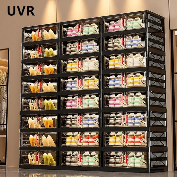 UVR étagère à chaussures organisateur salon boîte de rangement