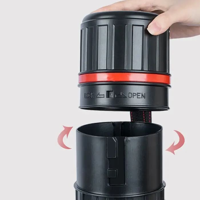 Tube de rangement pour art extensible et réglable avec bandoulière