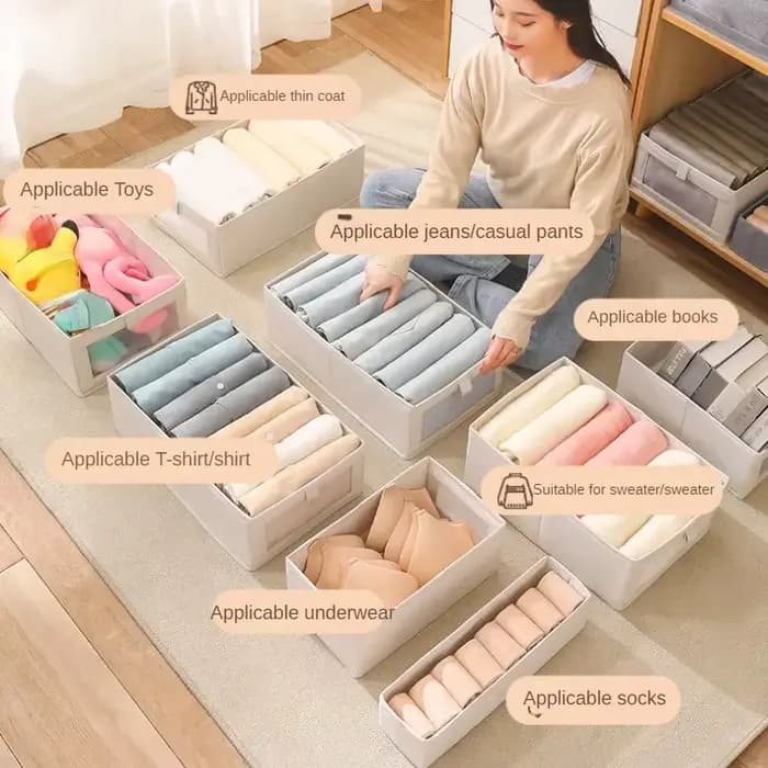 Organisateurs de rangement de garde-robe visibles