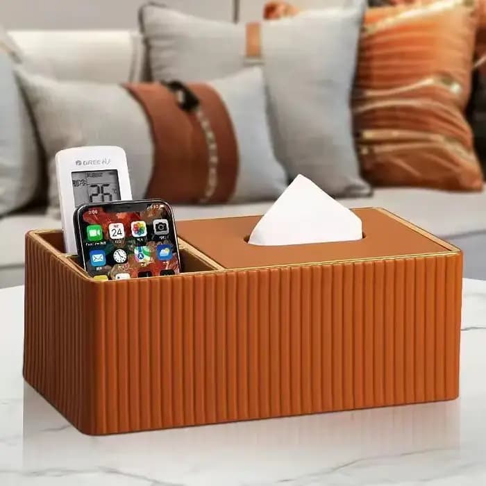 Couverture de boîte à mouchoirs moderne et luxueuse pour le salon