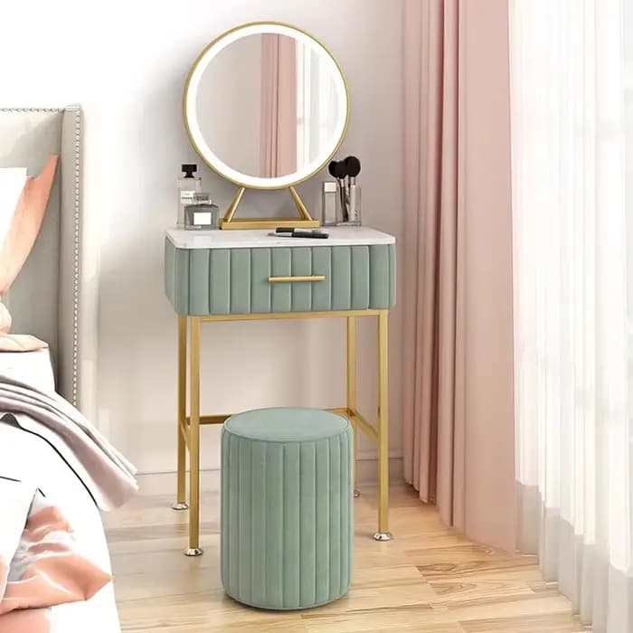 Coiffeuse de rangement de bijoux nordique pour filles