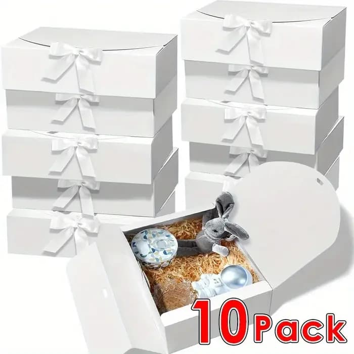 10 boîtes cadeaux avec couvercles