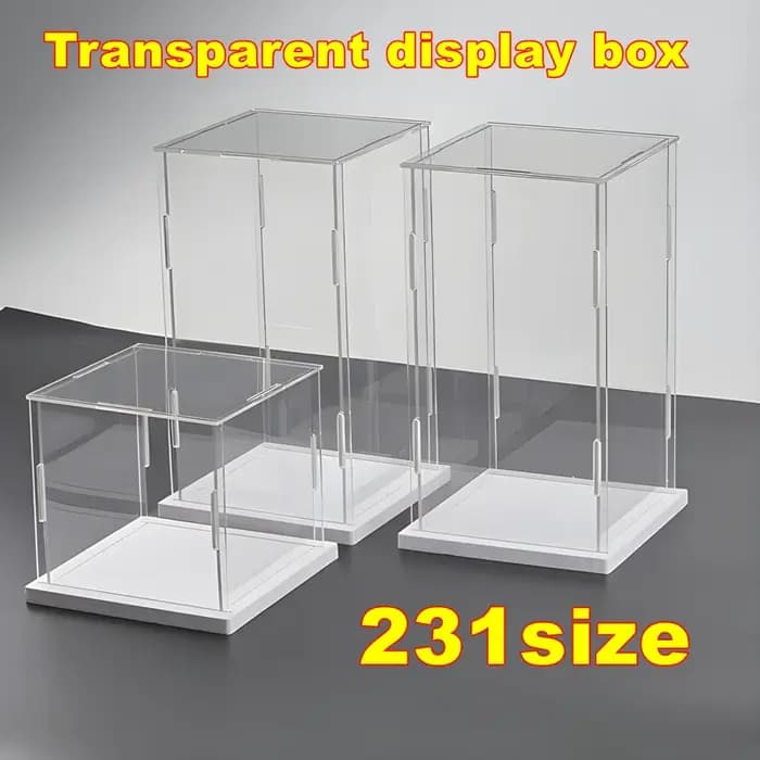 1 boîte de présentation transparente en acrylique à assembler soi-même
