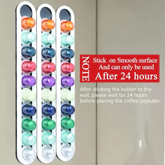 Support mural de stockage de dosettes de café en acrylique