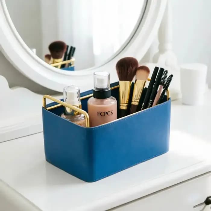 Boîte de Rangement Créative en Cuir Haut de Gamme