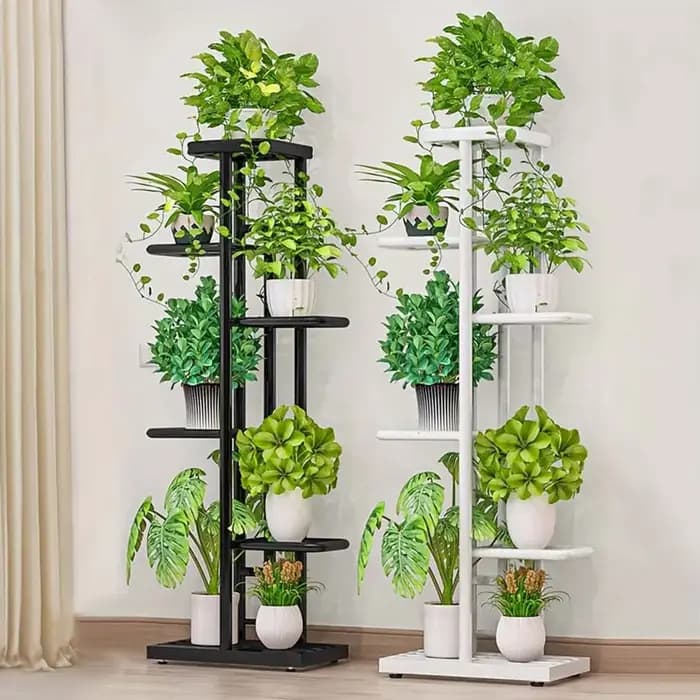 Étagères en fer pour plantes en pot