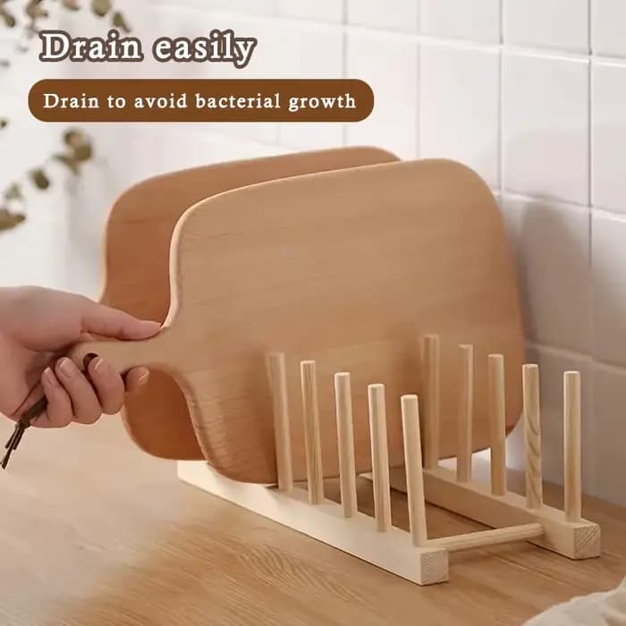 Égouttoir en bois pour cuisine