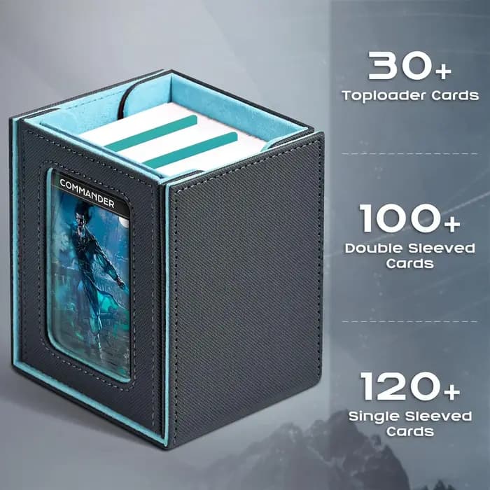 100 + nouvelle boîte de rangement de cartes TCG MT jeu de société commandant carte transportant
