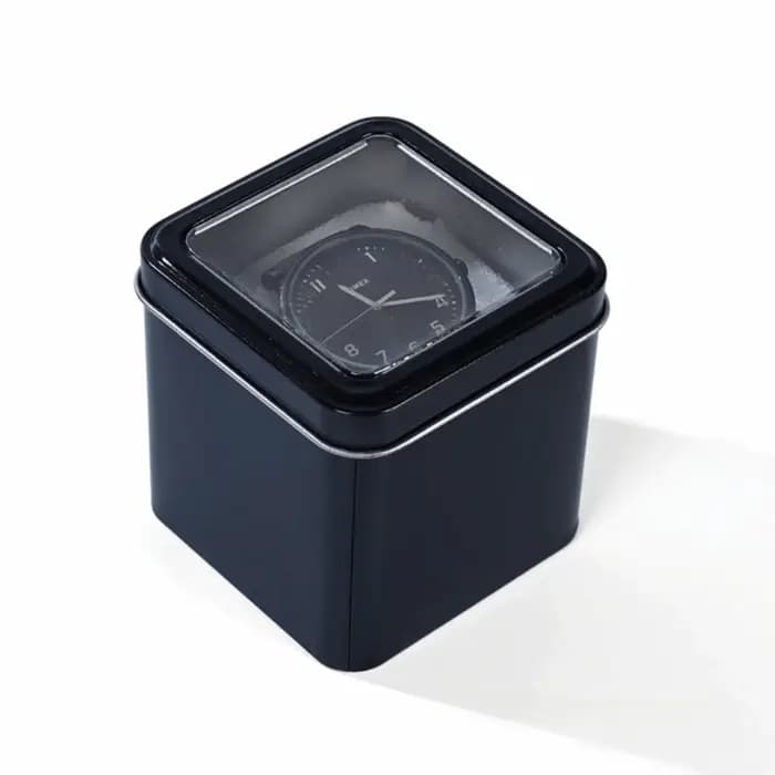 Boîte de rangement élégante pour montres carrées