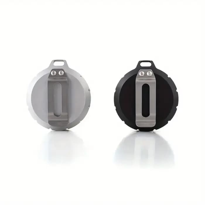 Boîte de rangement portable étanche ronde en acier inoxydable