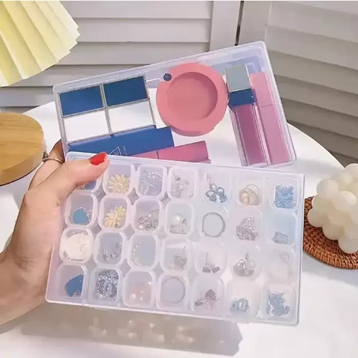 Boîte de rangement pour outils de peinture au diamant à 28 compartiments