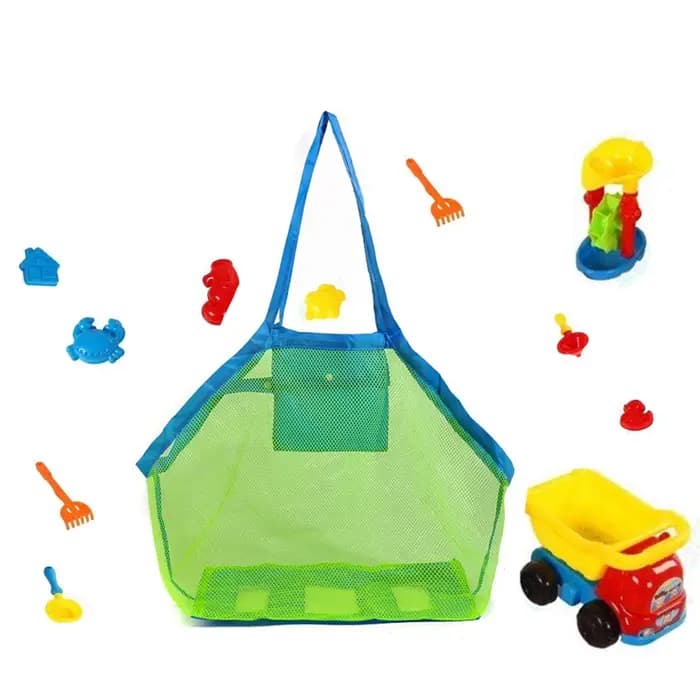 Sac de rangement rapide pour jouets de plage, sac de rangement pour jouets d'extérieur pour enfants,