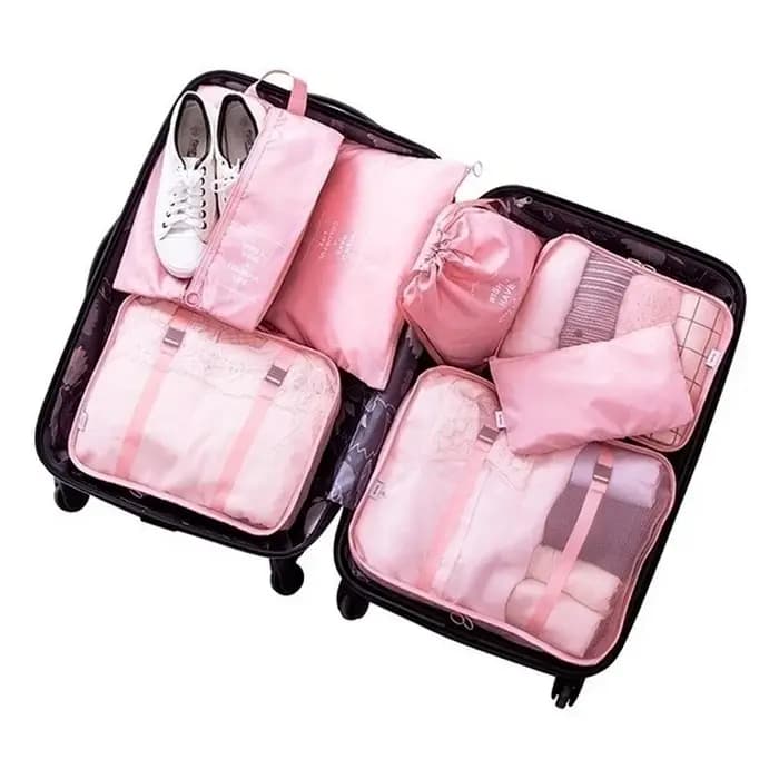 8 pièces/ensemble sacs de rangement pour voyage organisateur sacs accessoires bagages valise organis