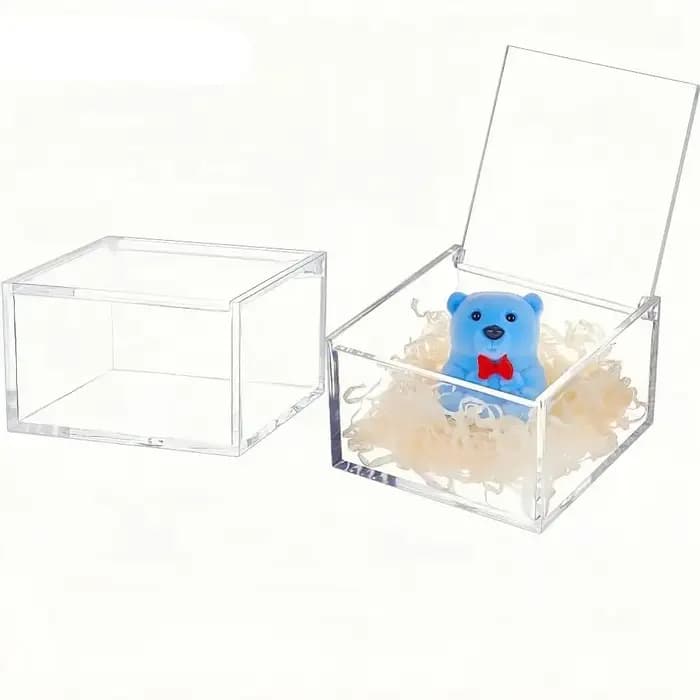 Boîte en acrylique carrée multi-usages
