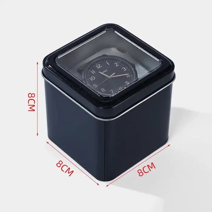 Boîte de rangement élégante pour montres carrées