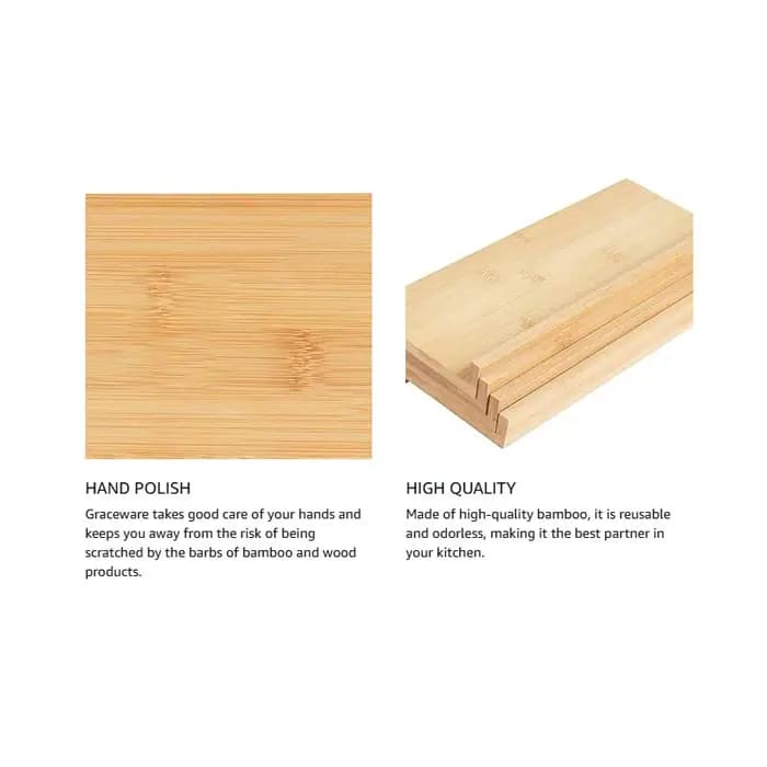 Organisateur de tiroir pour épices en bambou - Rangement réglable multi-niveaux pour comptoir de cuisine
