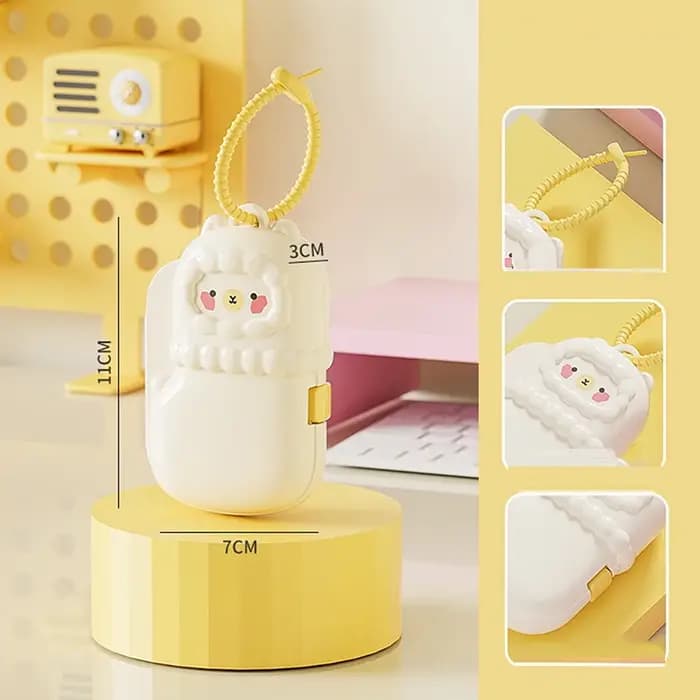 Pilulier Portable, boîte de rangement luxueuse en Dopamine compartimentisée