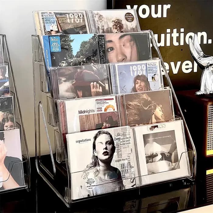 Support pour CD, boîte de rangement pour albums