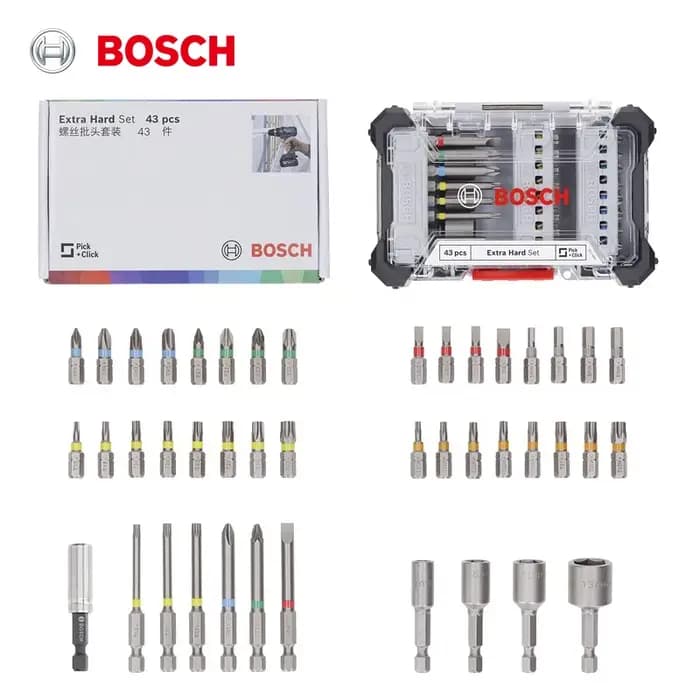 Kit de 43 embouts de tournevis Bosch