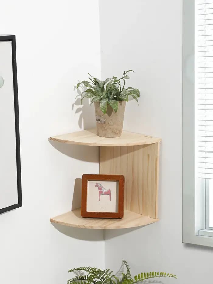 Étagère murale flottante en bois et Pvc à 2/4 niveaux