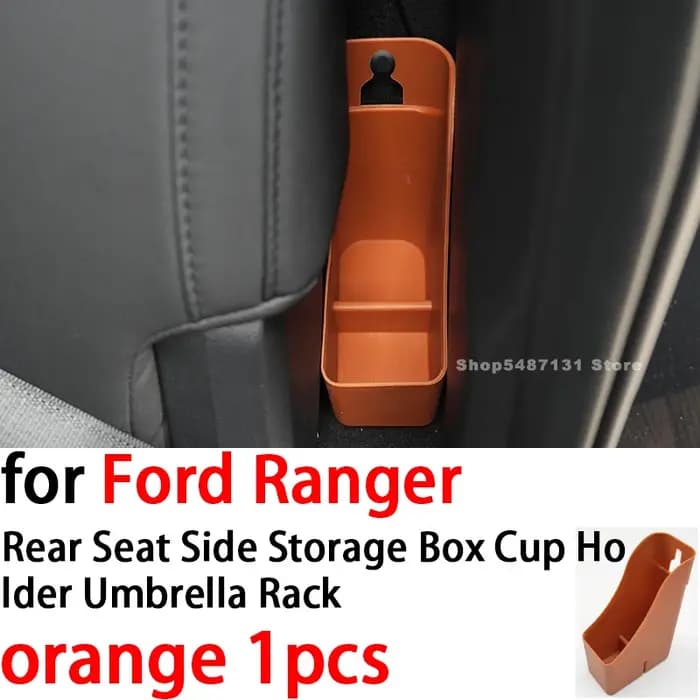 Boîte de rangement latérale pour siège arrière de voiture, porte-gobelet, porte-parapluie pour Ford