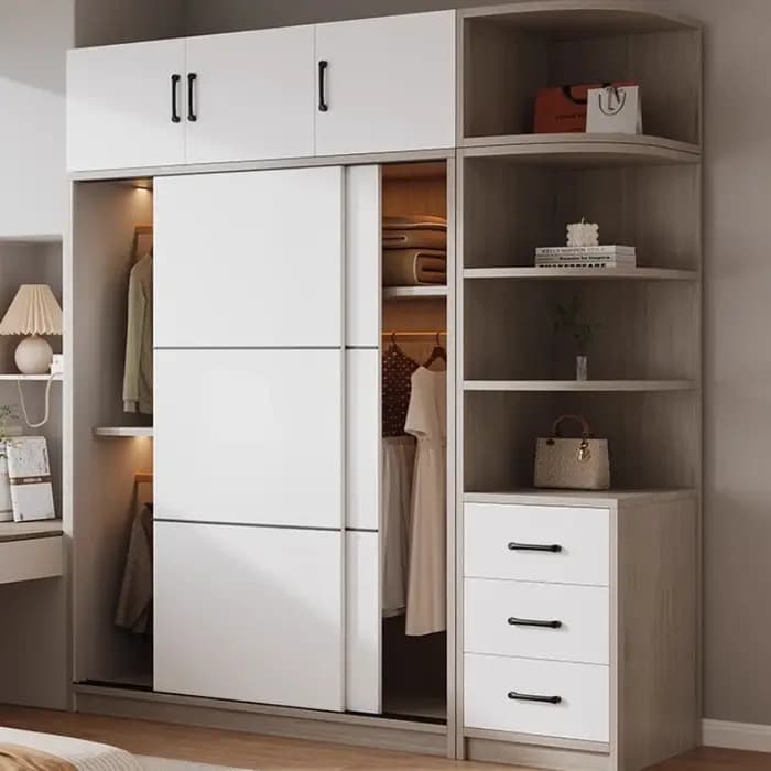 Organisateur De rangement armoire enfants placard vêtements blanc grand garde-robe chambre tiroir Armario Armable De Ropa meubles De Salon