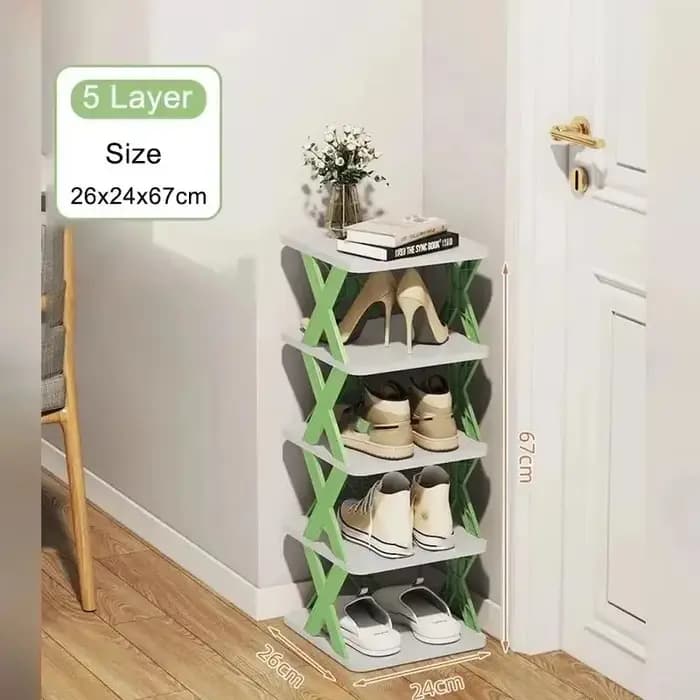 1Pc nouveau étagère à chaussures multicouche ménage empilable armoire