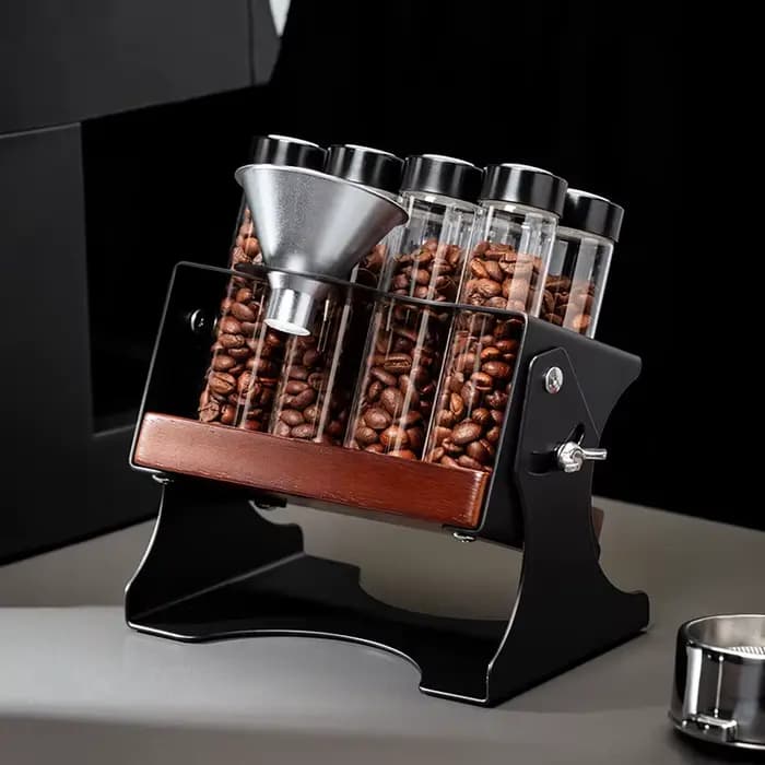 Ensemble de tubes de stockage pour grains de café