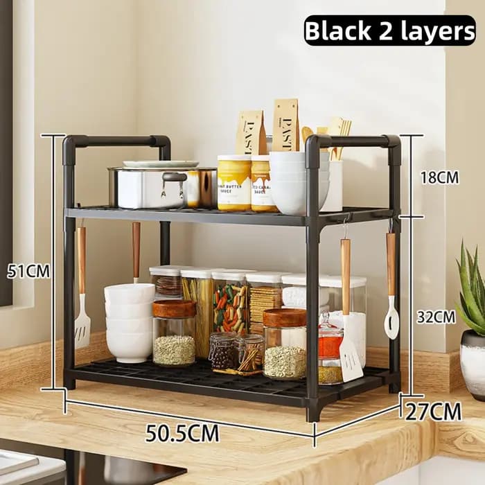 Étagère de rangement de cuisine - un support de rangement et d'organisation multi-niveaux et multifo