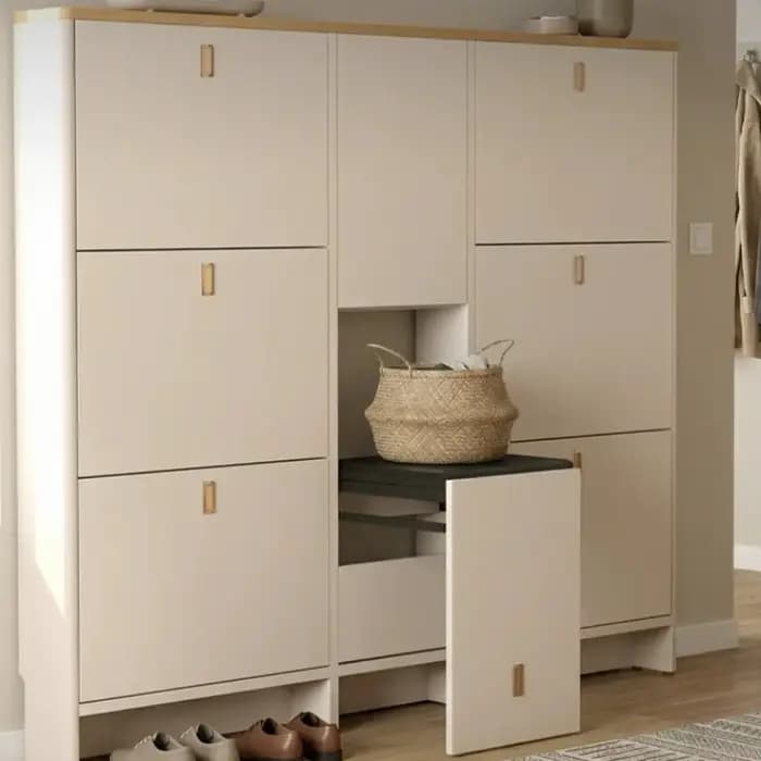Meubles de rangement pour chaussures en bois : armoires