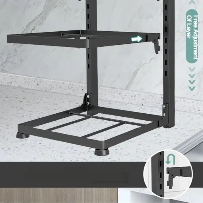 Étagère de rangement multicouche pour évier de cuisine