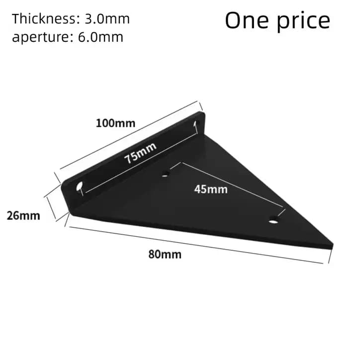 Support triangulaire pour étagère triangulaire