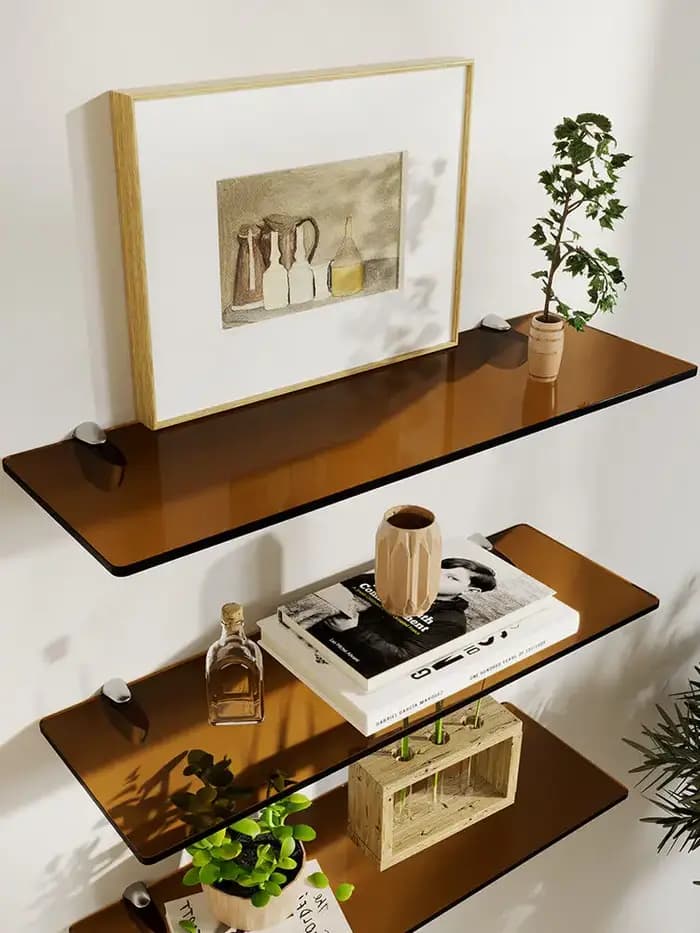 Étagère murale en acrylique pour salon