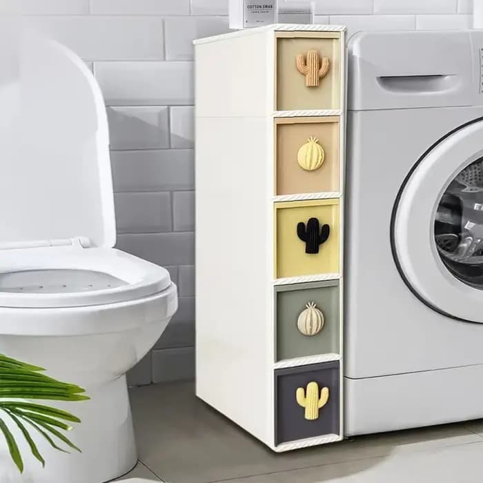 Armoire de rangement mince à espace étroit pour salles de bains