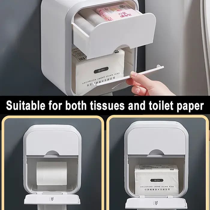 Porte-rouleau de papier toilette avec fenêtre de visualisation