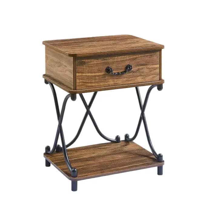 Tables de chevet avec tiroir pour chambre à coucher
