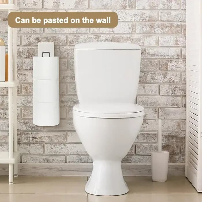 Porte-papier hygiénique avec rangement pour mouchoirs mural sur le réservoir