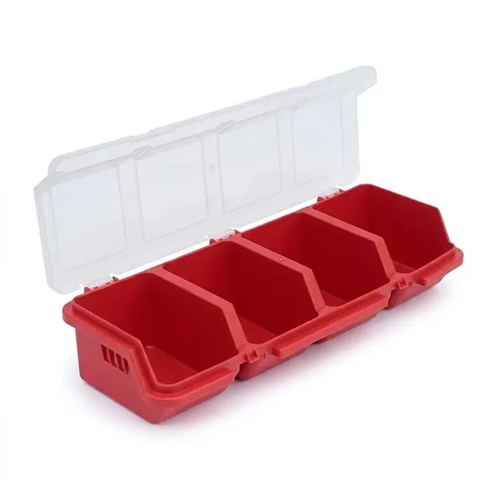 Boîtes de rangement en plastique à compartiments, organisateur de quincaillerie en plastique avec se