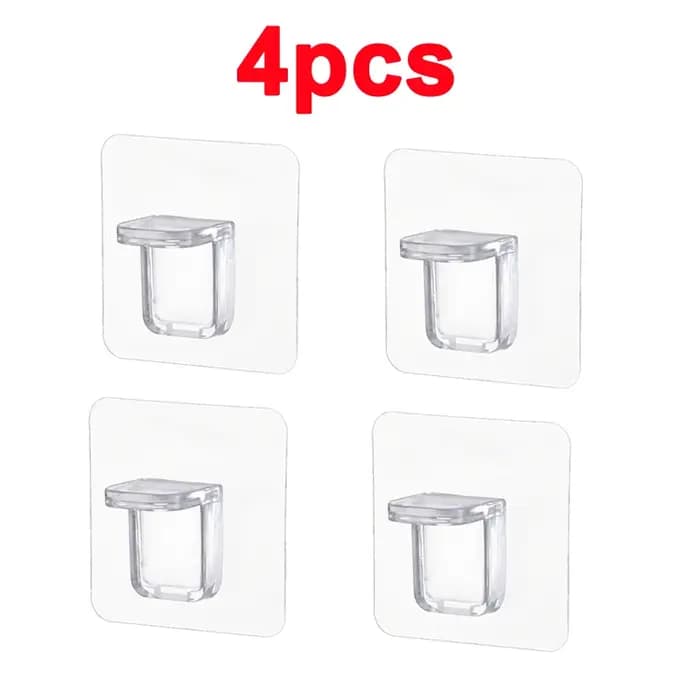 Supports adhésifs pour étagères