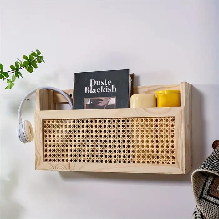 1 boîte de rangement murale de style rustique