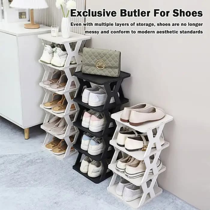 Range-chaussures simple en plastique pour entrée