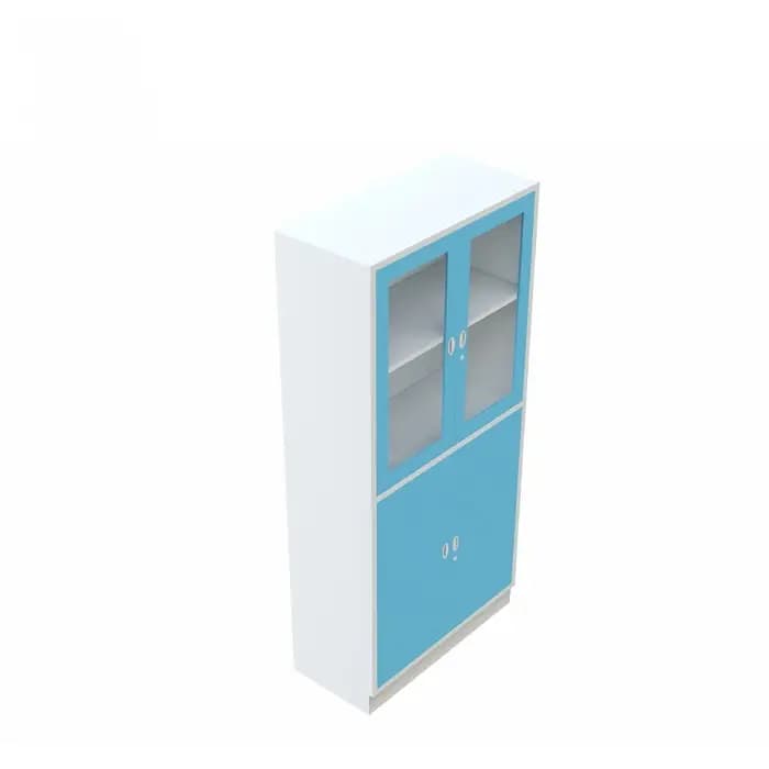 Armoires de classement en acier avec portes en verre