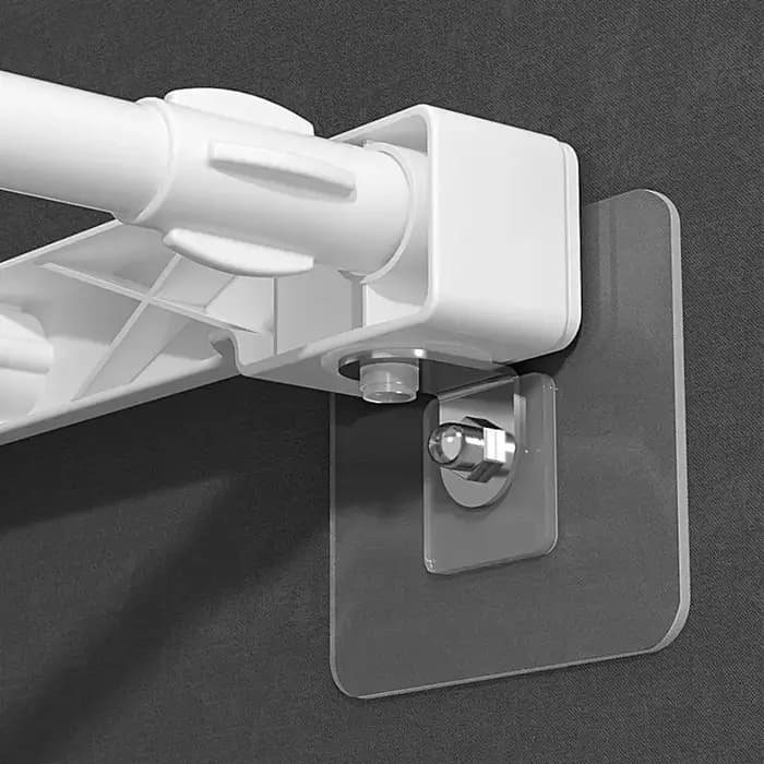 Support d'étagère adhésif en acier inoxydable, 4 pièces, Clips solides partiqués pour armoire de cuisine, Support de placard de livres, clins