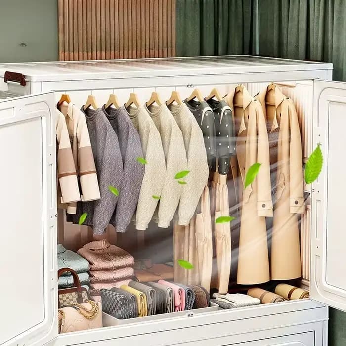 Chambre vêtements armoire robuste organisateur enfants en plastique femmes armoires