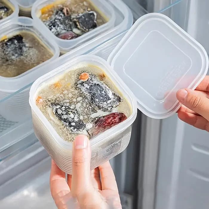 7 boîtes de rangement pour compartiments congelés